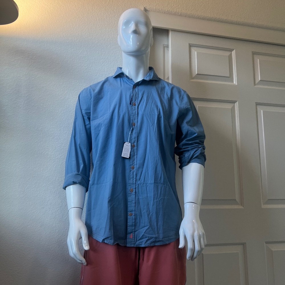 Johnnie-O Laguna Blue Button Down